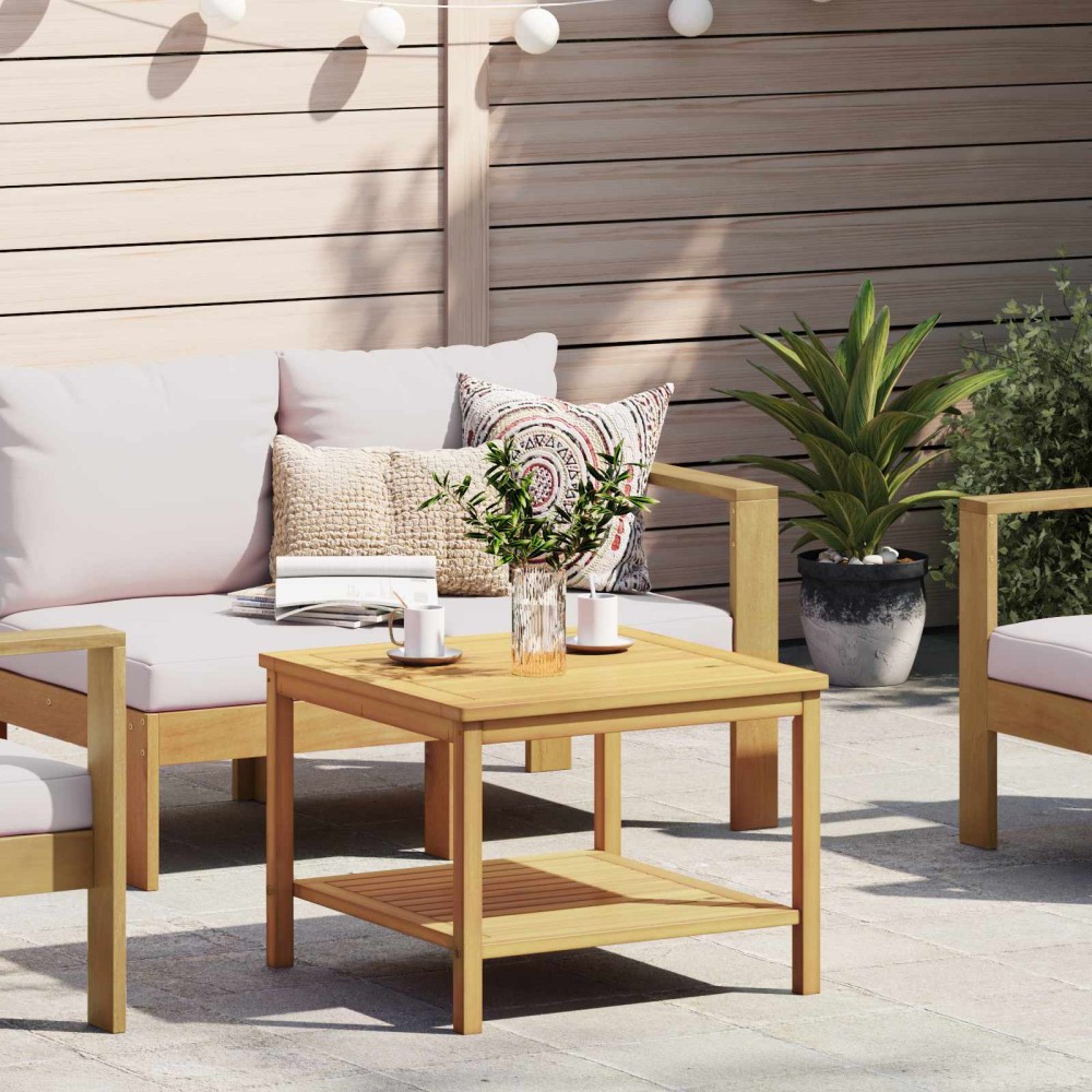 vidaXL Τραπεζάκι Πλευράς Φυσικό Λάδι 60 x 60 x 45 cm