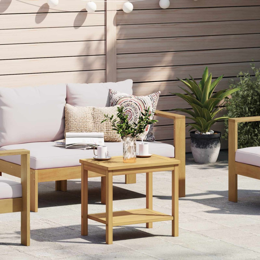 vidaXL Τραπεζάκι Πλευράς Φυσικό Λάδι 50 x 35 x 45 cm