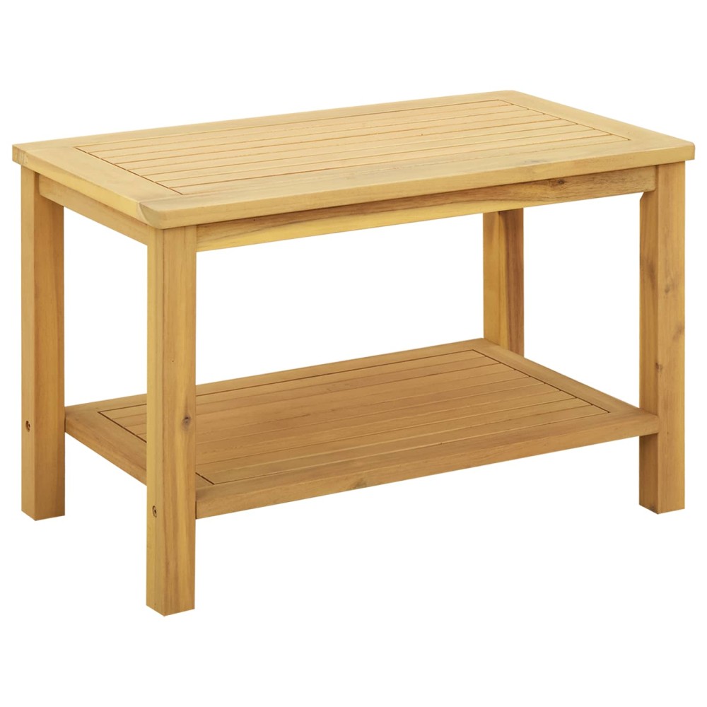 vidaXL Τραπεζάκι Πλευράς Φυσικό Λάδι 70 x 40 x 45 εκ.