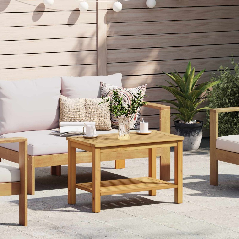 vidaXL Τραπεζάκι Πλευράς Φυσικό Λάδι 70 x 40 x 45 εκ.