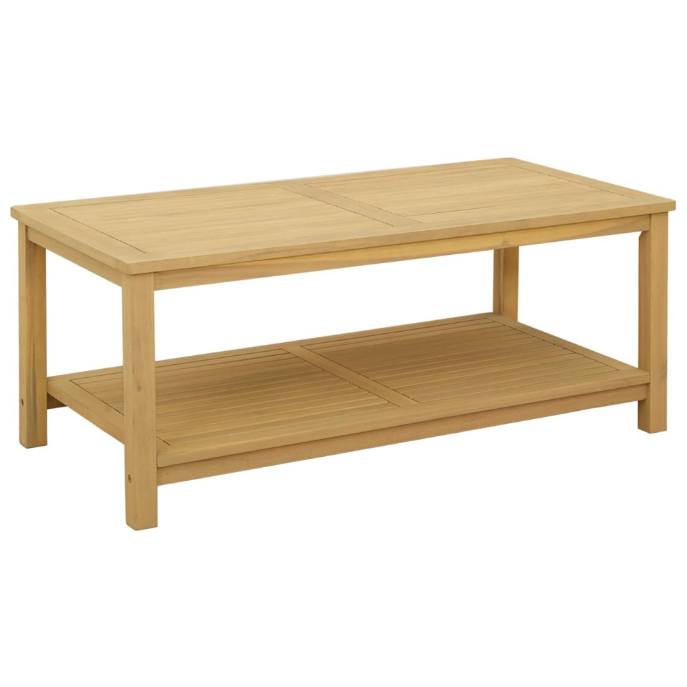 vidaXL Τραπεζάκι Πλευράς Φυσικό Λάδι 110 x 55 x 45 cm