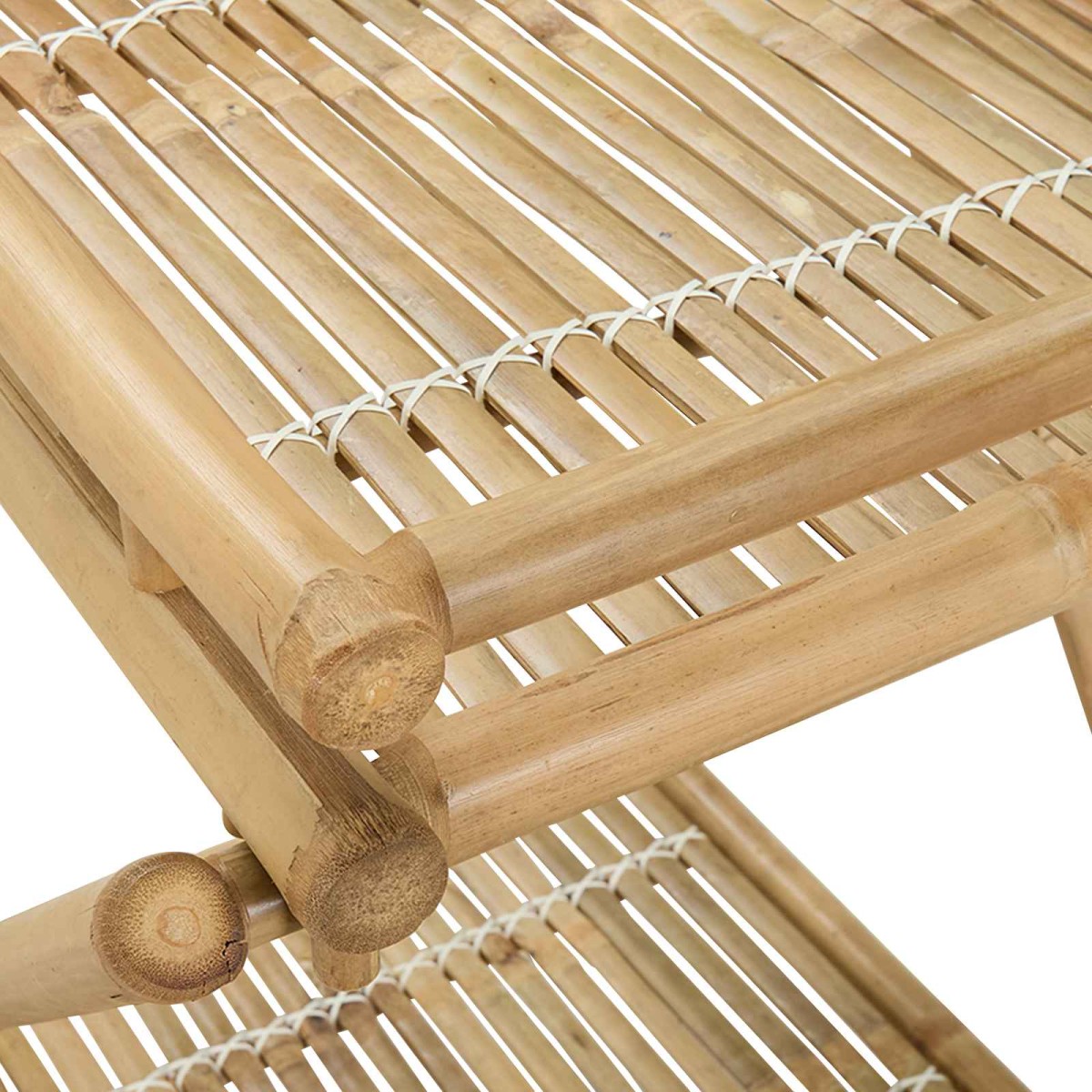 vidaXL Τρόλεϊ τσαγιού με ρόδες Φυσικό 79 x 67.5 x 84 εκ. Μπαμπού