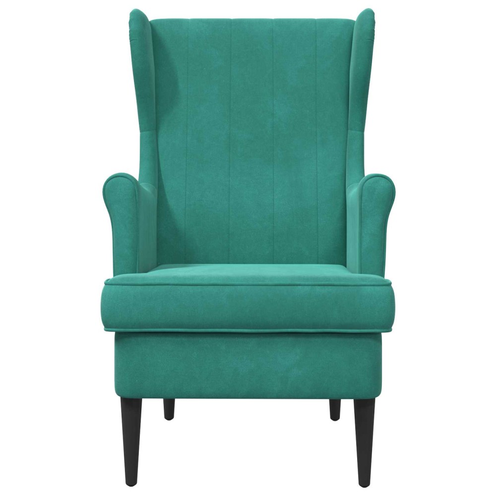 vidaXL Πολυθρόνα Τιρκουάζ Βελούδο