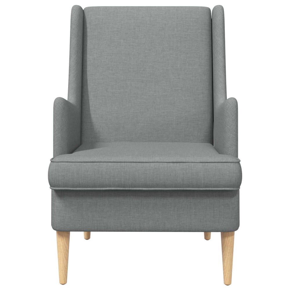 vidaXL Πολυθρόνα Ανοιχτό γκρι ύφασμα