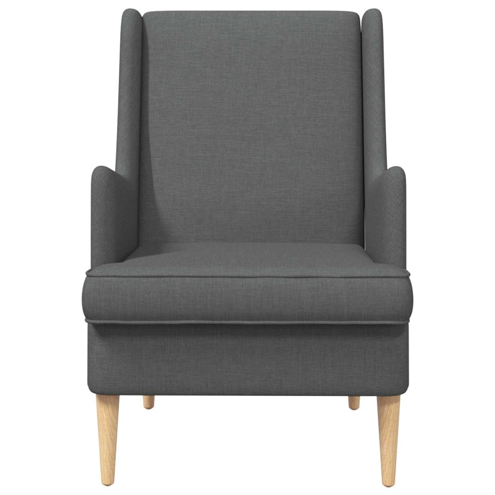 vidaXL Πολυθρόνα Σκούρο Γκρι ύφασμα