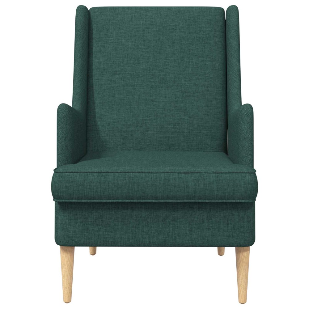 vidaXL Πολυθρόνα Σκούρο Πράσινο ύφασμα