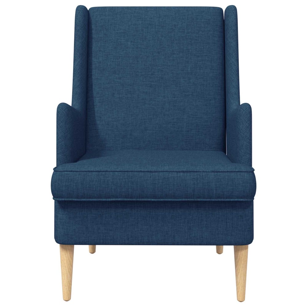 vidaXL Πολυθρόνα Μπλε ύφασμα