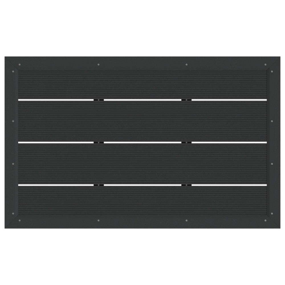 vidaXL Πλάκα βάσης ντουζιέρας Μαύρο 101 x 63 x 5,5 εκ. WPC