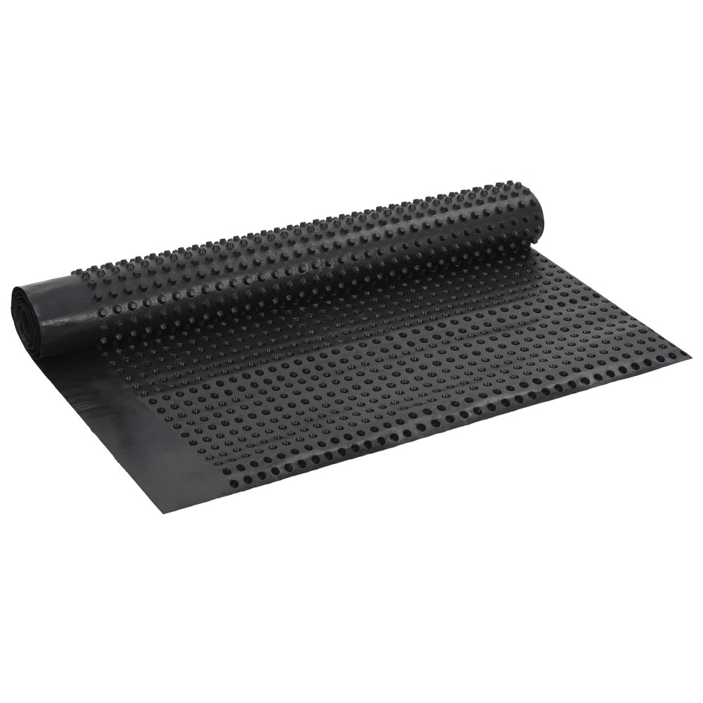 vidaXL Κυματοειδές Φύλλο Αποχέτευσης Μαύρο 1 x 10 m HDPE