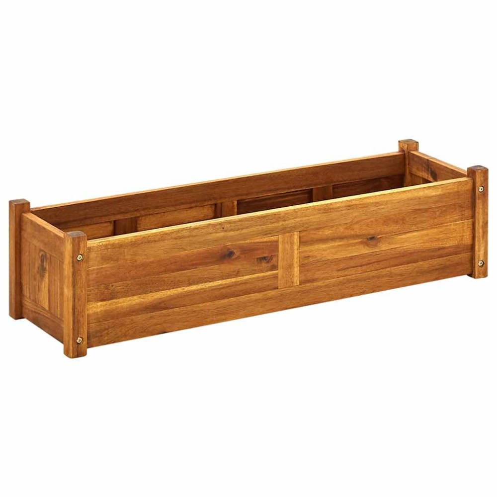 vidaXL Ζαρντινιέρα Υπερυψωμένη 100 x 30 x 25 εκ. από Ξύλο Ακακίας