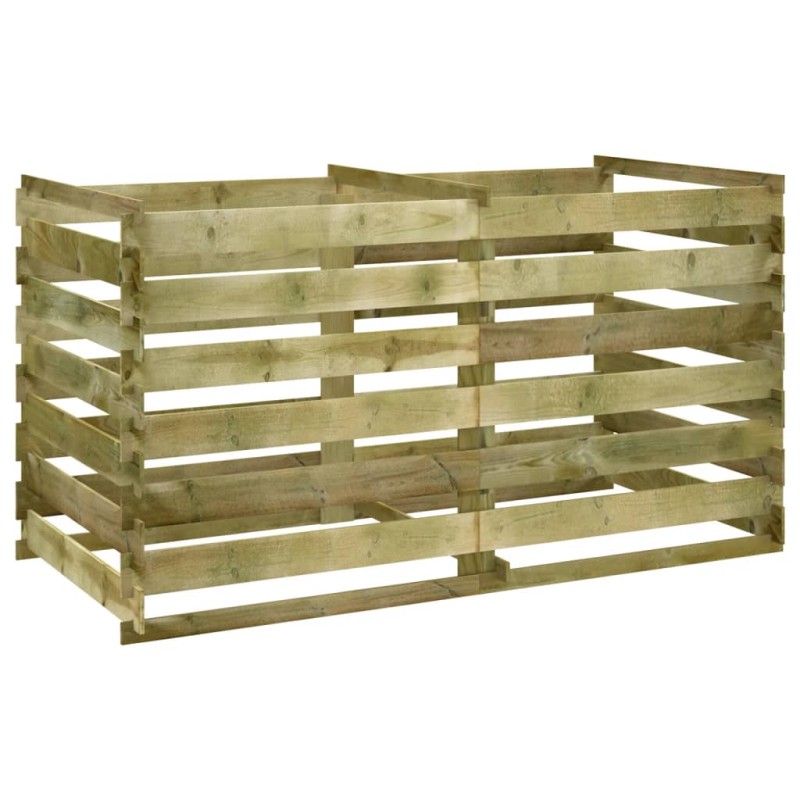 vidaXL Κάδος Κομποστοποίησης 180 x 90 x 90 εκ. Εμποτισμένο Ξύλο Πεύκου
