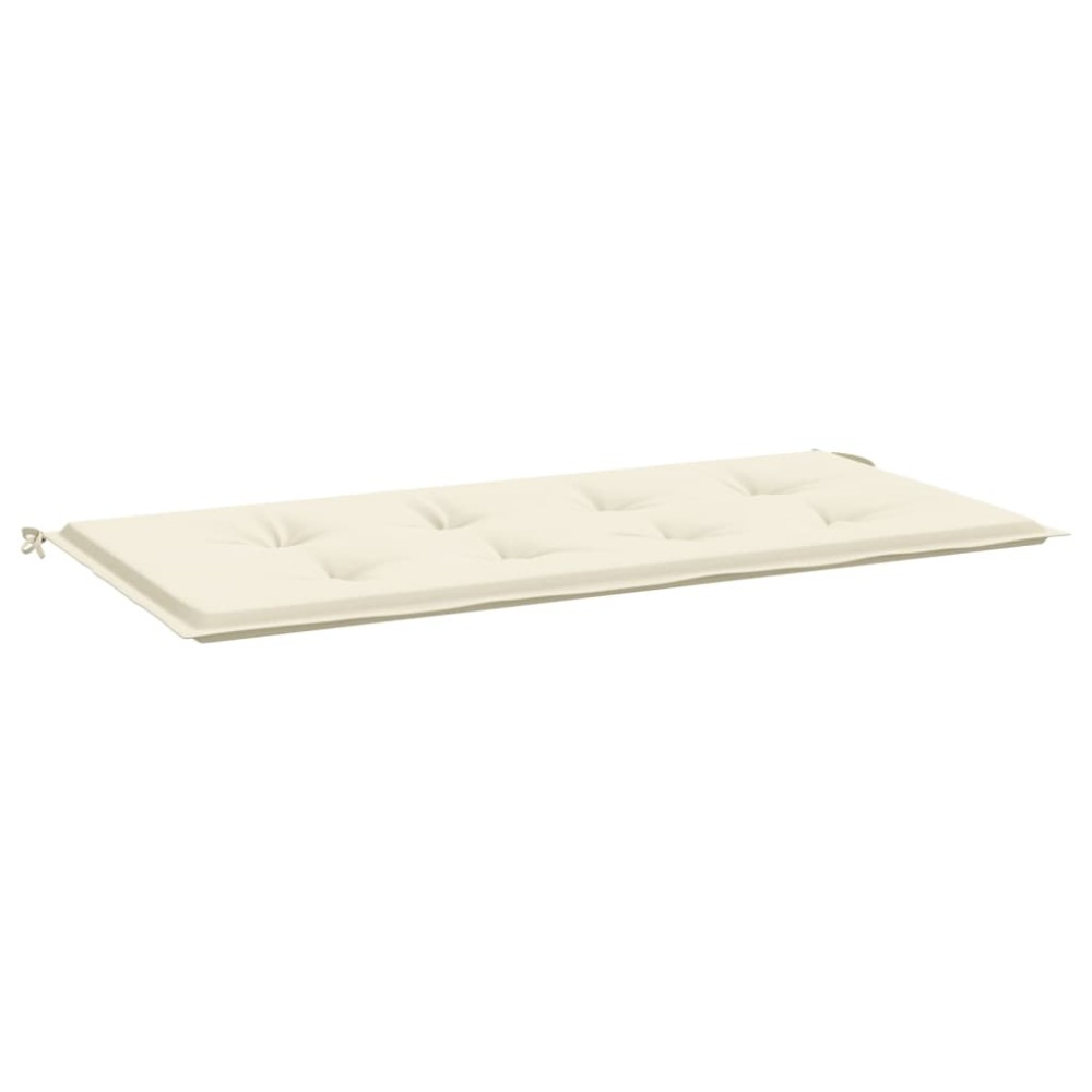 vidaXL Μαξιλάρι Πάγκου Κήπου Κρεμ 120x50x3 εκ. Ύφασμα Oxford