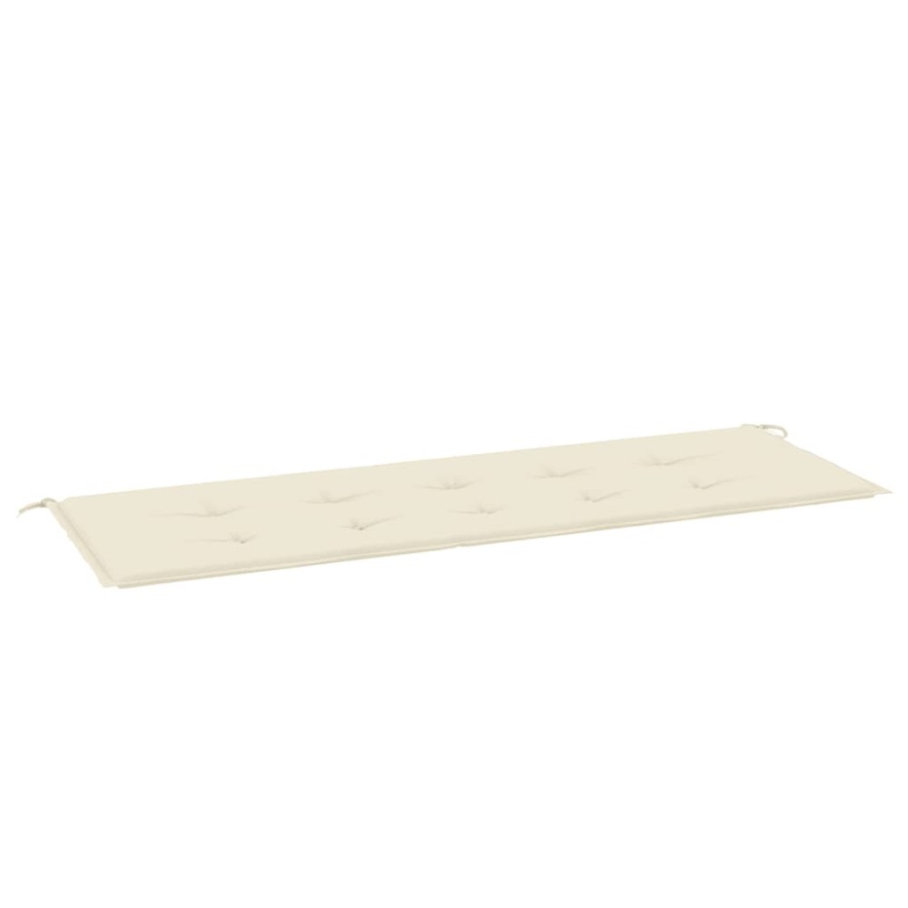 vidaXL Μαξιλάρι Πάγκου Κήπου Κρεμ 150x50x3 εκ. Ύφασμα Oxford