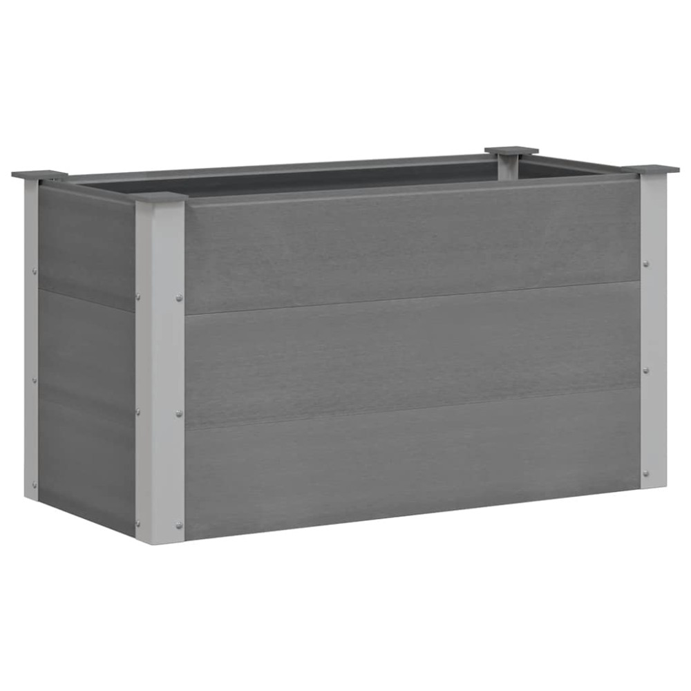 vidaXL Ζαρντινιέρα Υπερυψωμένη Γκρι 100 x 50 x 54 εκ. από WPC