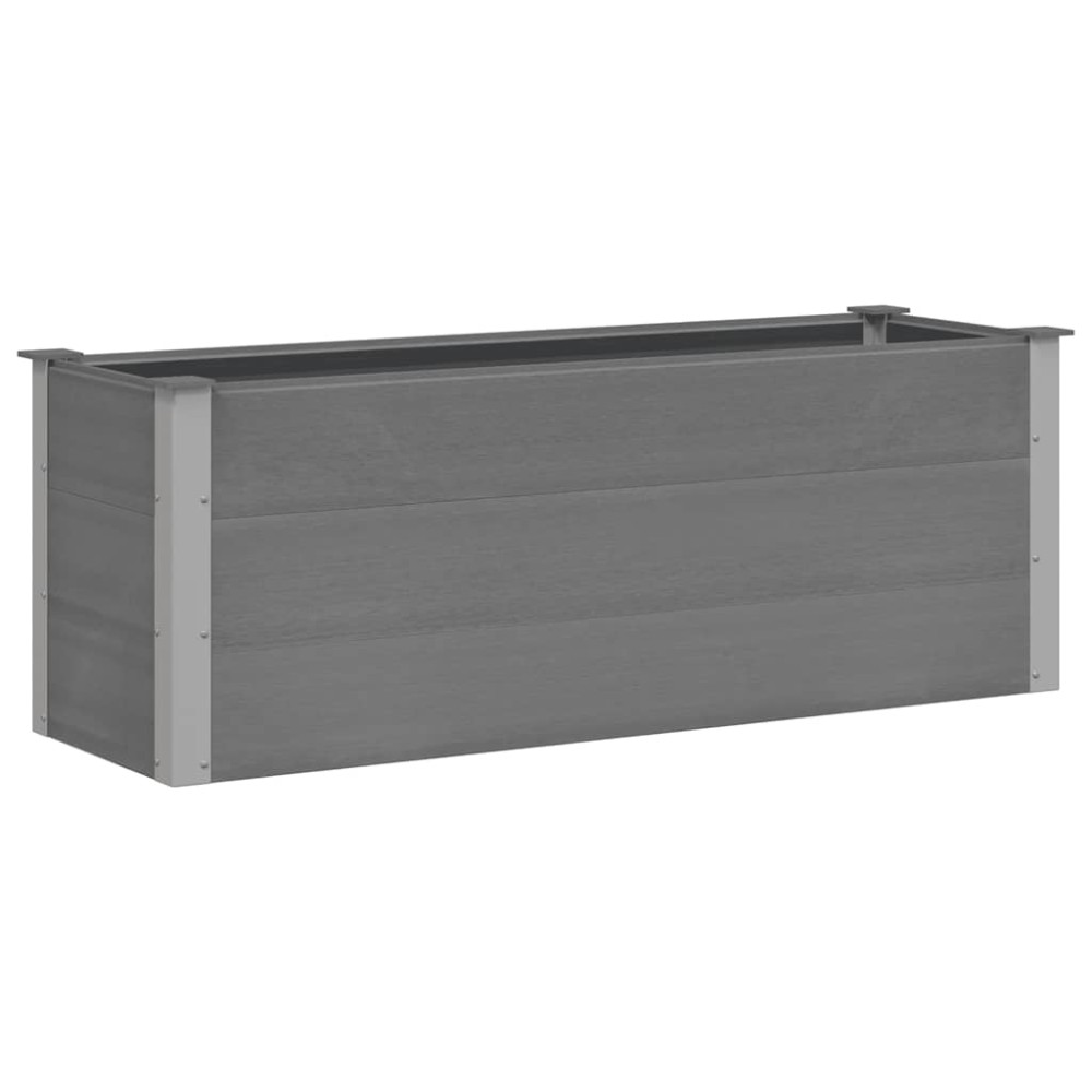 vidaXL Ζαρντινιέρα Υπερυψωμένη Γκρι 150 x 50 x 54 εκ. από WPC