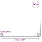 vidaXL Μουσαμάς 650 γρ./μ.² Μπλε 2 x 3 μ.