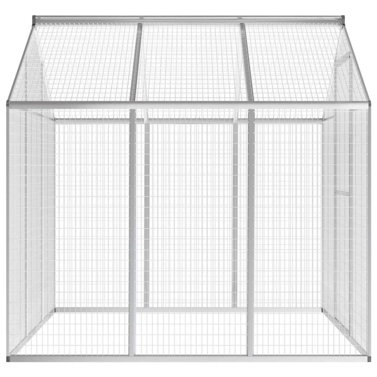 vidaXL Κλουβί Πτηνών Εξωτερικού Χώρου 183 x 178 x 194 εκ. Αλουμινίου