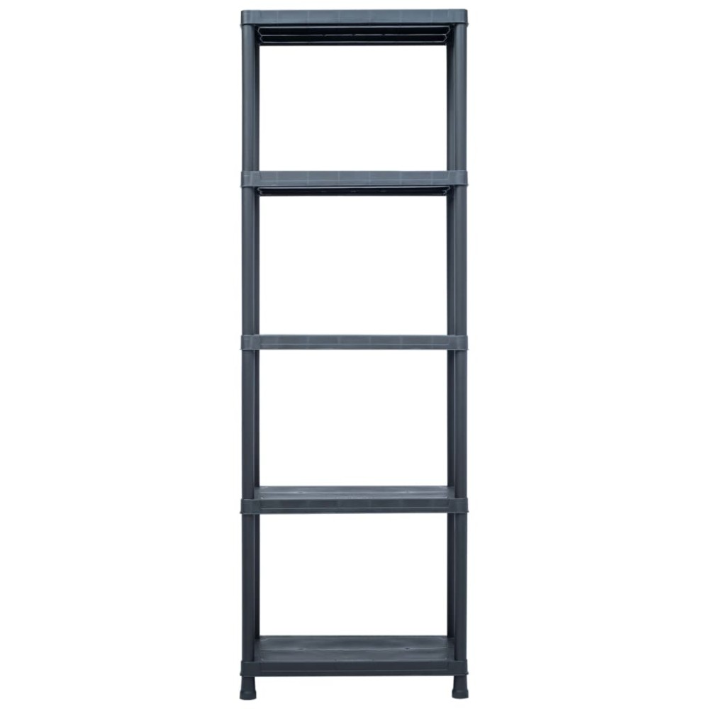 vidaXL Ραφιέρα Μαύρη 125 κ. 60 x 30 x 180 εκ. Πλαστική