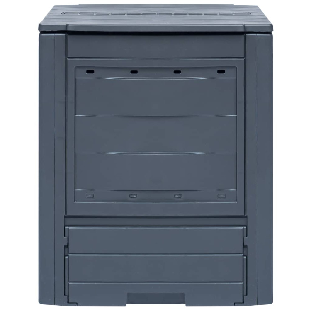 vidaXL Κομποστοποιητής Κήπου Γκρι 60 x 60 x 73 εκ. 260 Λίτρα