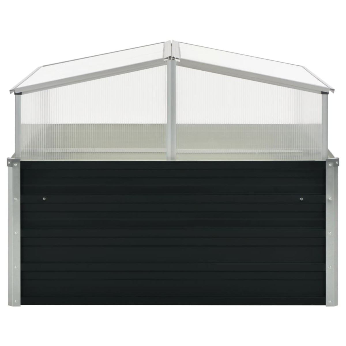 vidaXL Θερμοκήπιο Σπορείο Ανθρακί 100x100x77 εκ. Γαλβανισμένος Χάλυβας