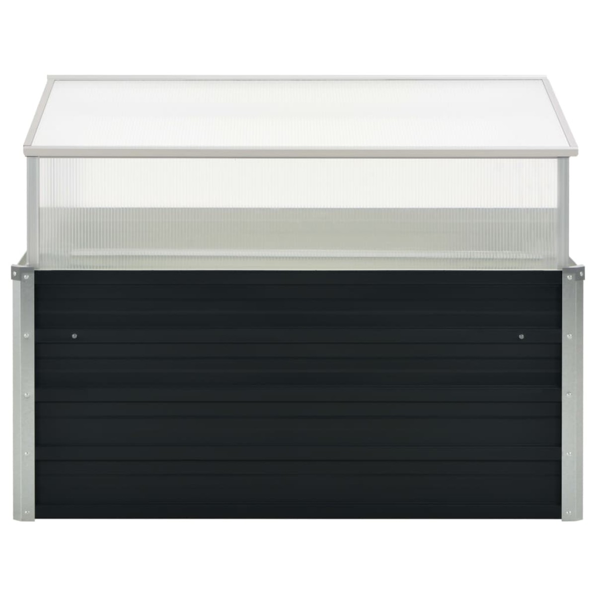 vidaXL Θερμοκήπιο Σπορείο Ανθρακί 100x100x77 εκ. Γαλβανισμένος Χάλυβας