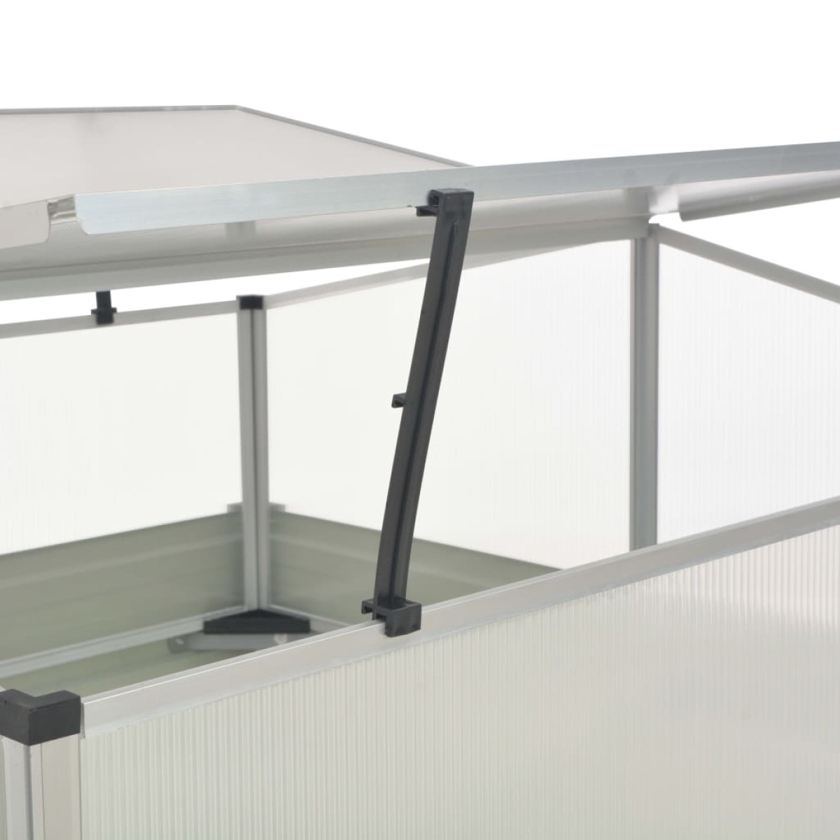 vidaXL Θερμοκήπιο Σπορείο Ανθρακί 100x100x77 εκ. Γαλβανισμένος Χάλυβας