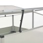 vidaXL Θερμοκήπιο Σπορείο Ανθρακί 100x100x77 εκ. Γαλβανισμένος Χάλυβας