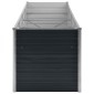 vidaXL Ζαρντινιέρα Υπερυψωμένη Ανθρακί 320x80x77 εκ. Γαλβαν. Χάλυβας