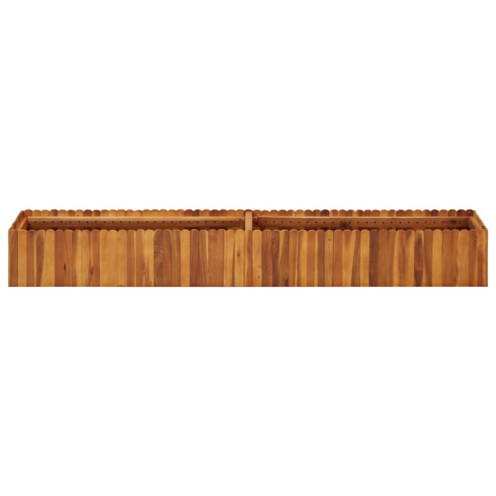 vidaXL Ζαρντινιέρα Υπερυψωμένη 200 x 30 x 25 εκ. Μασίφ Ξύλο Ακακίας