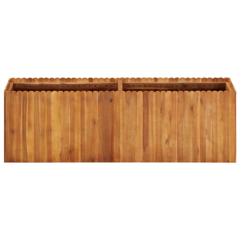 vidaXL Ζαρντινιέρα Υπερυψωμένη 150 x 30 x 50 εκ. Μασίφ Ξύλο Ακακίας