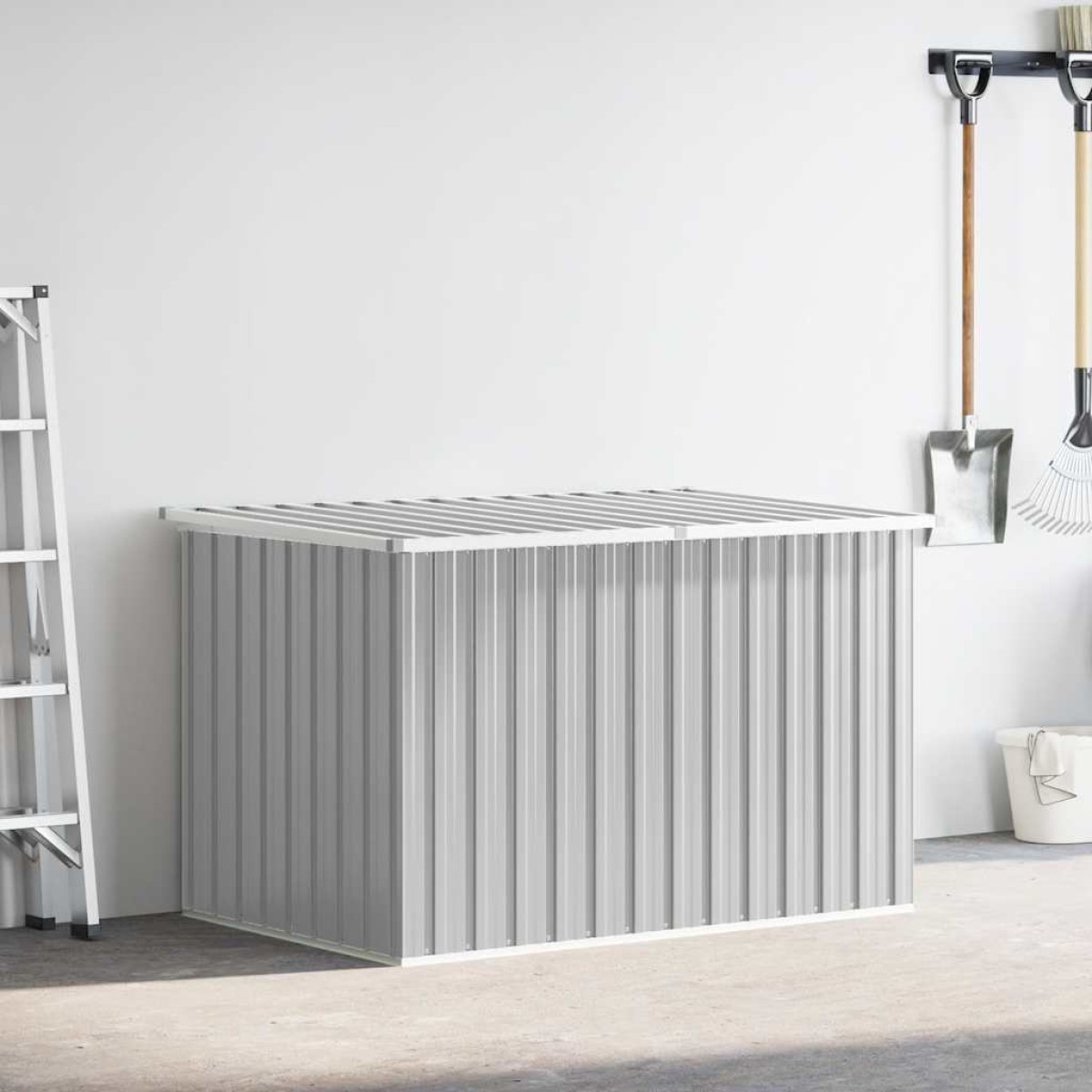 vidaXL Μπαούλο Αποθήκευσης Κήπου Γκρι 171 x 99 x 93 εκ.