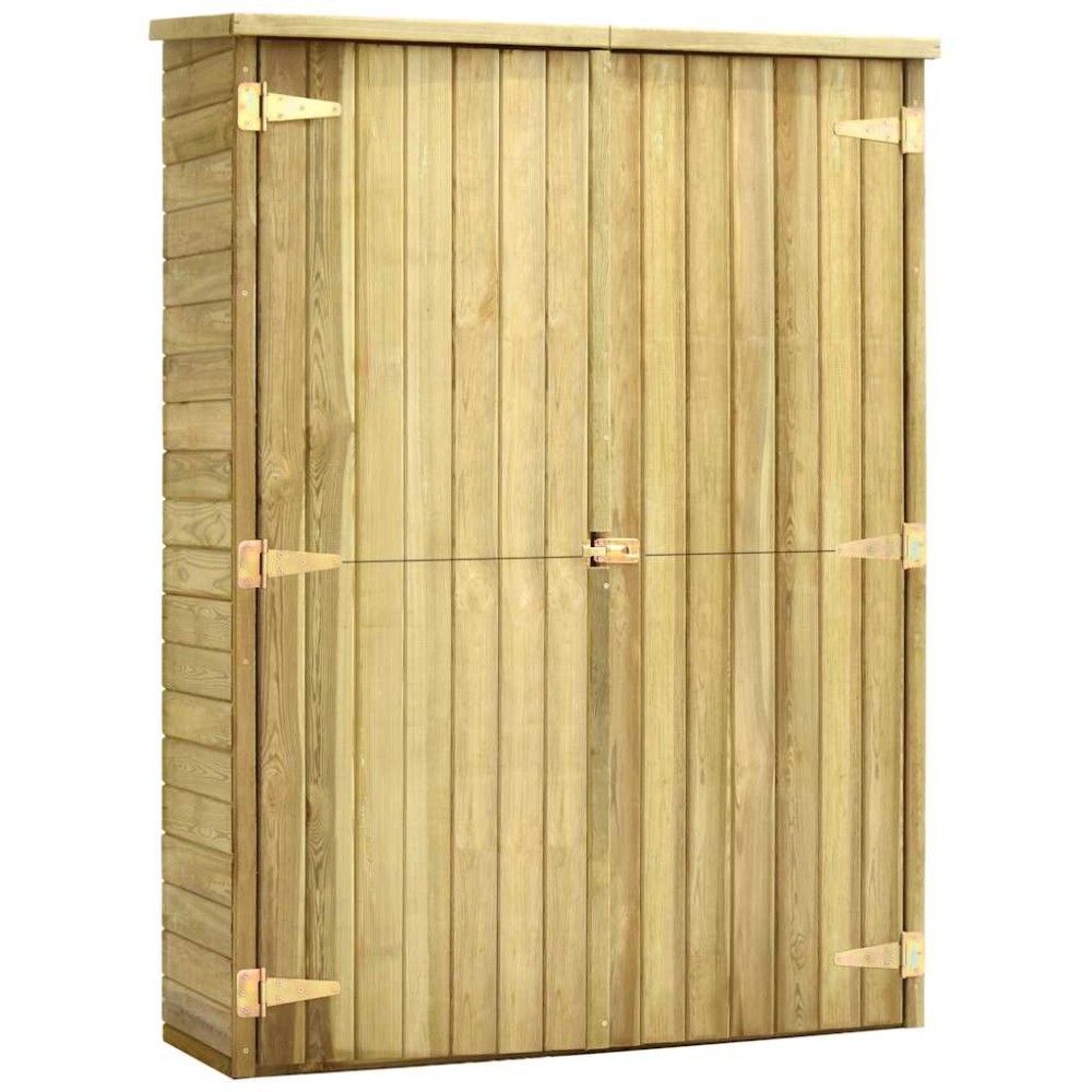 vidaXL Αποθήκη Εργαλείων Κήπου 123x50x171 εκ. Εμποτισμένο Ξύλο Πεύκου