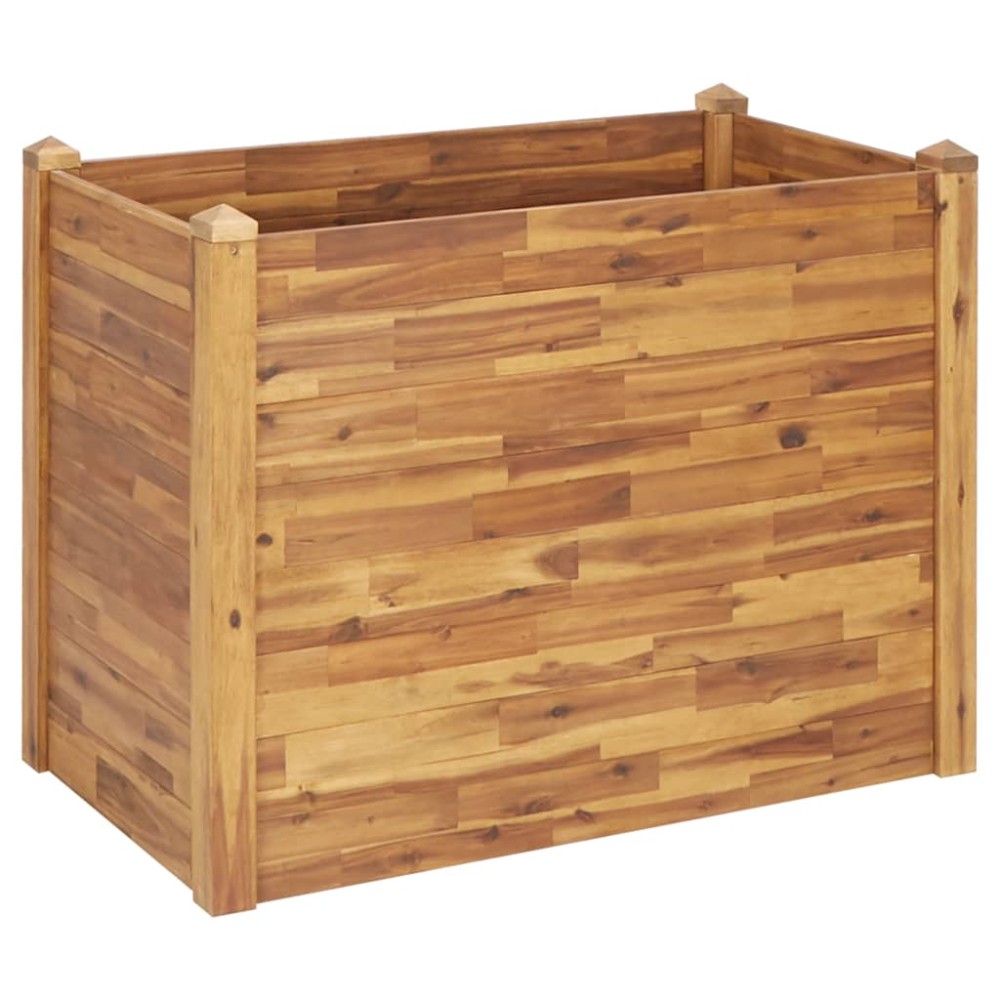 vidaXL Ζαρντινιέρα Υπερυψωμένη 110 x 60 x 84 εκ. Μασίφ Ξύλο Ακακίας