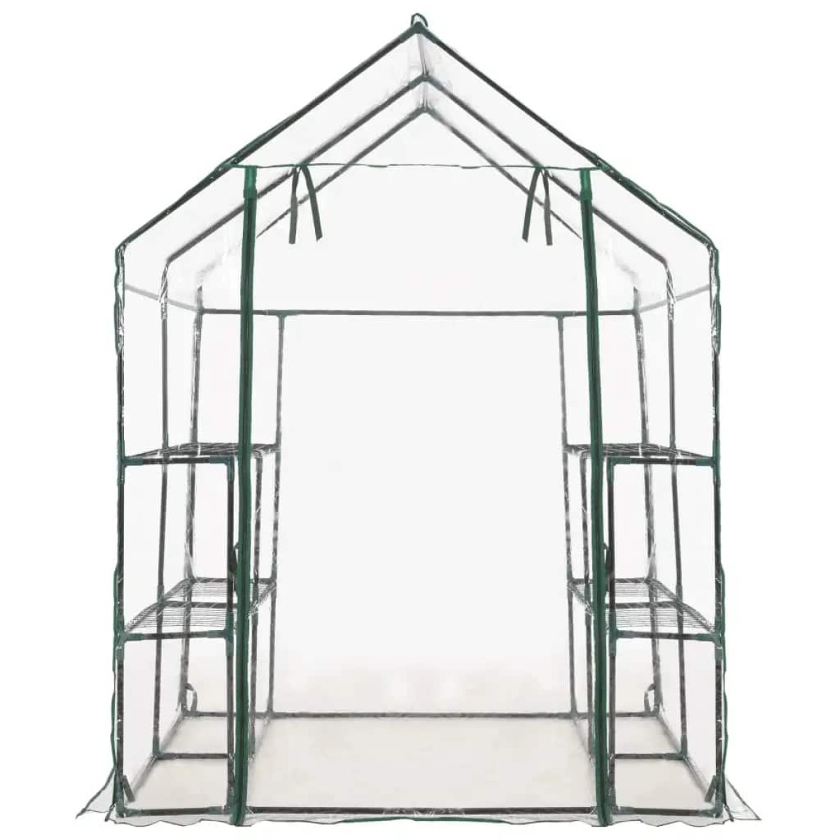 vidaXL Θερμοκήπιο με 8 Ράφια 143 x 143 x 195 εκ.