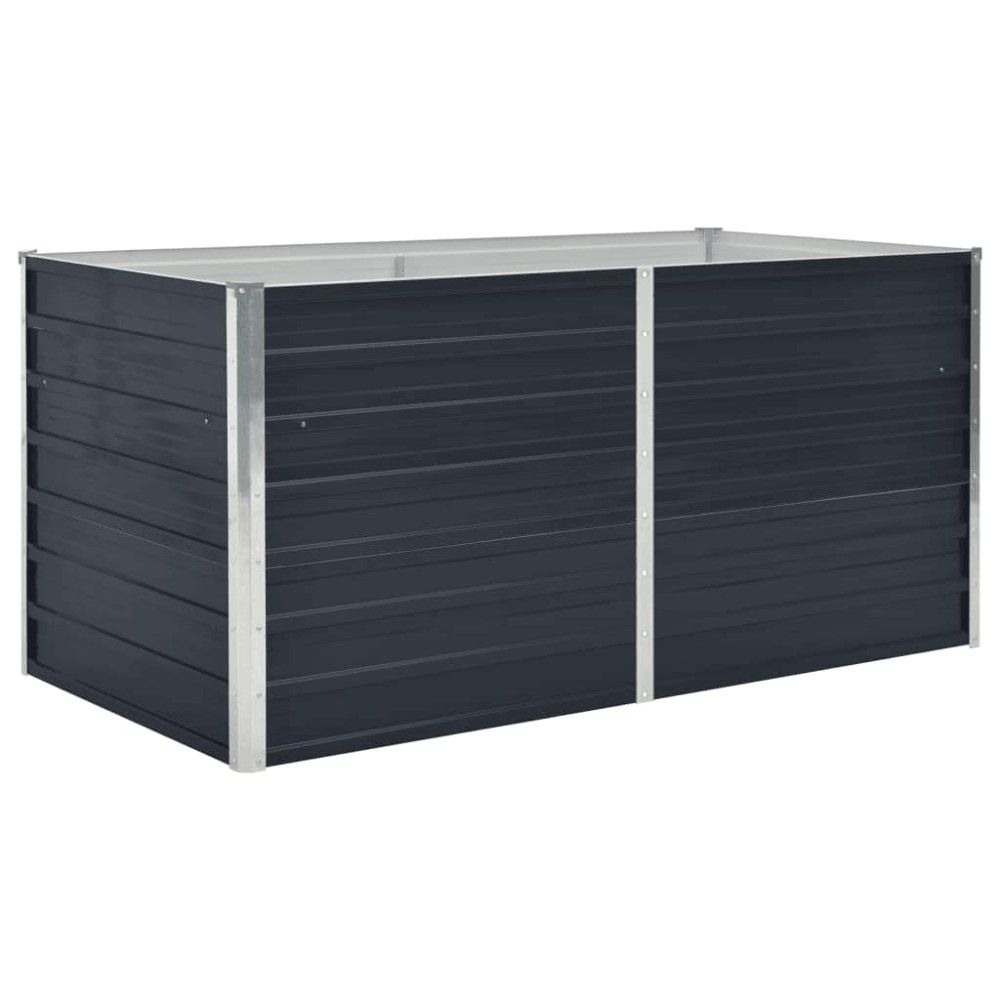 vidaXL Ζαρντινιέρα Ψηλή Ανθρακί 160x80x45 εκ. Γαλβανισμένος Χάλυβας
