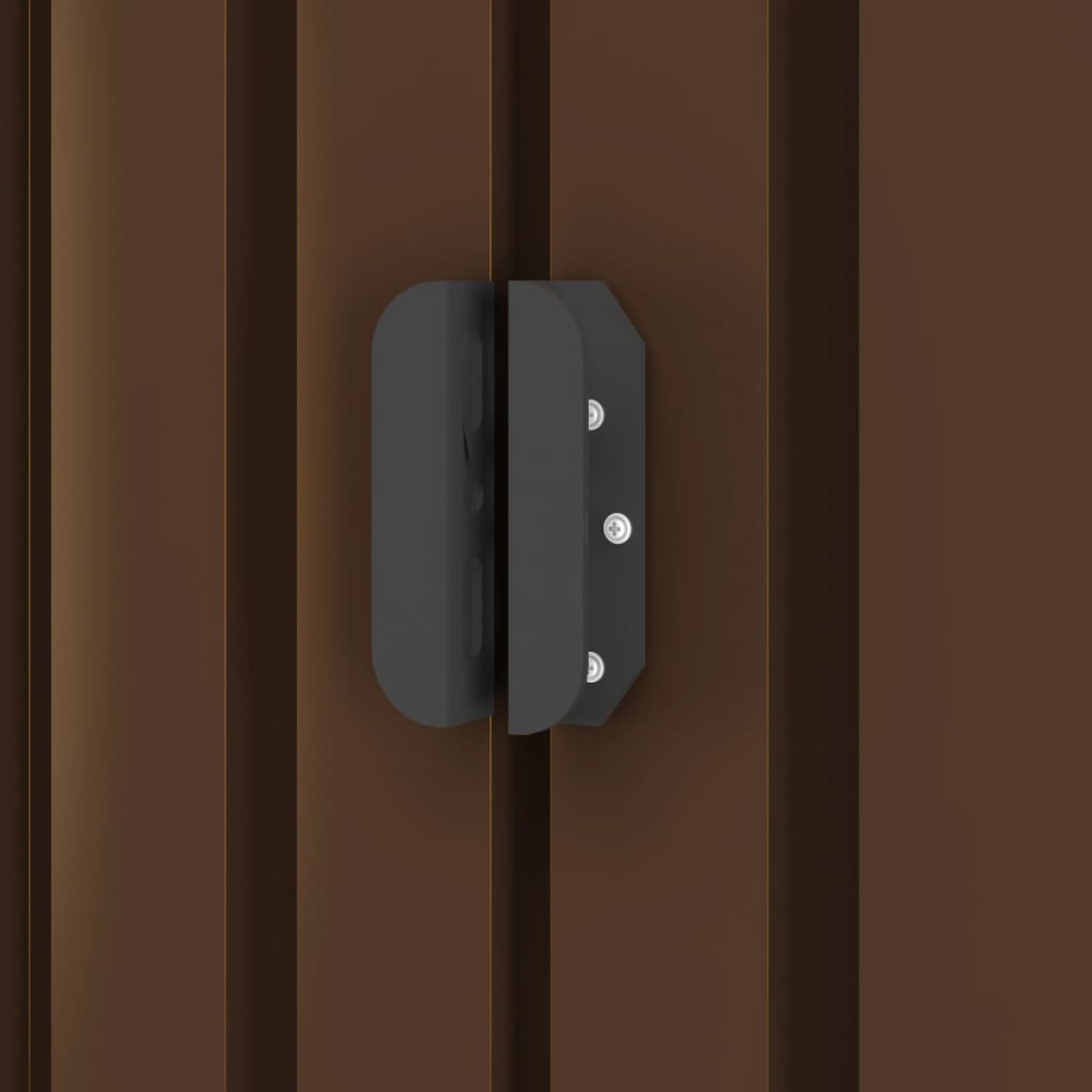 vidaXL Αποθήκη Κήπου Καφέ 194 x 121 x 181 εκ. Ατσάλινη