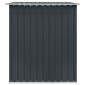 vidaXL Αποθήκη Κήπου Ανθρακί 257 x 205 x 178 εκ. Ατσάλινη
