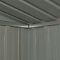 vidaXL Αποθήκη Κήπου Ανθρακί 257 x 205 x 178 εκ. Ατσάλινη