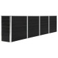 vidaXL Ζαρντινιέρα Ψηλή Ανθρακί 320x40x77 εκ. Γαλβανισμένος Χάλυβας