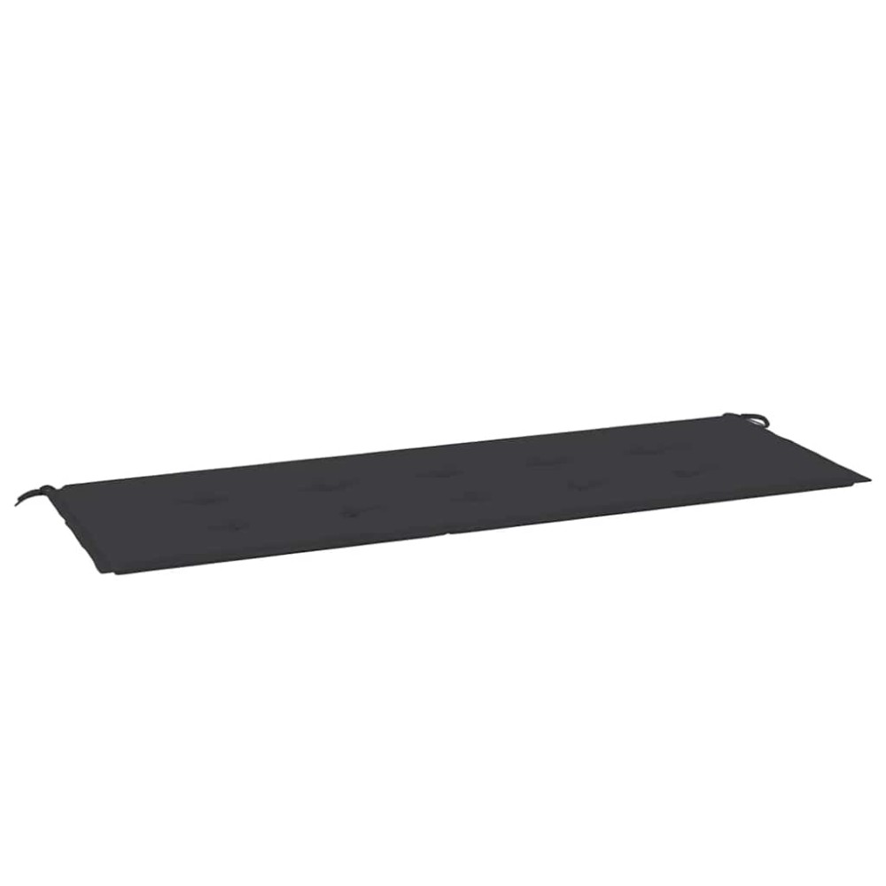 vidaXL Μαξιλάρι Πάγκου Κήπου Μαύρο 150x50x3 εκ. Ύφασμα Oxford