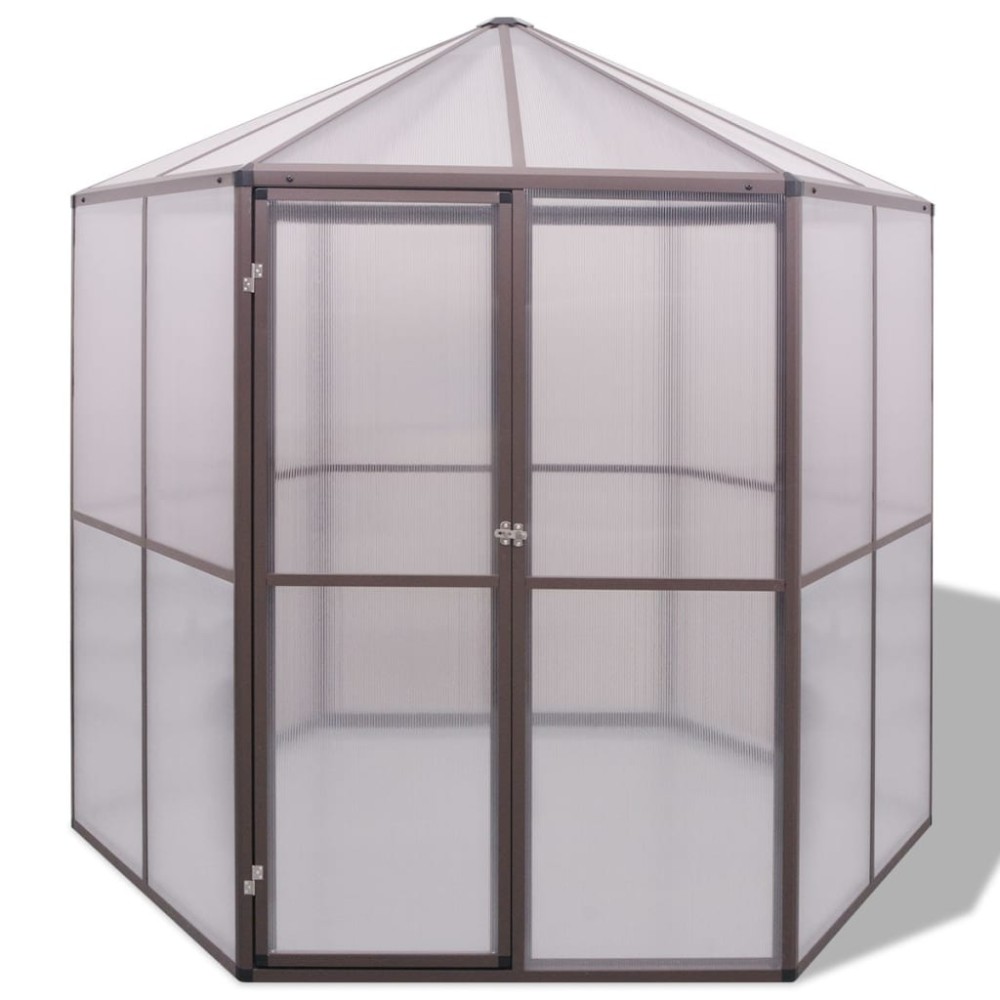 vidaXL Θερμοκήπιο 240 x 211 x 232 εκ. Αλουμινίου