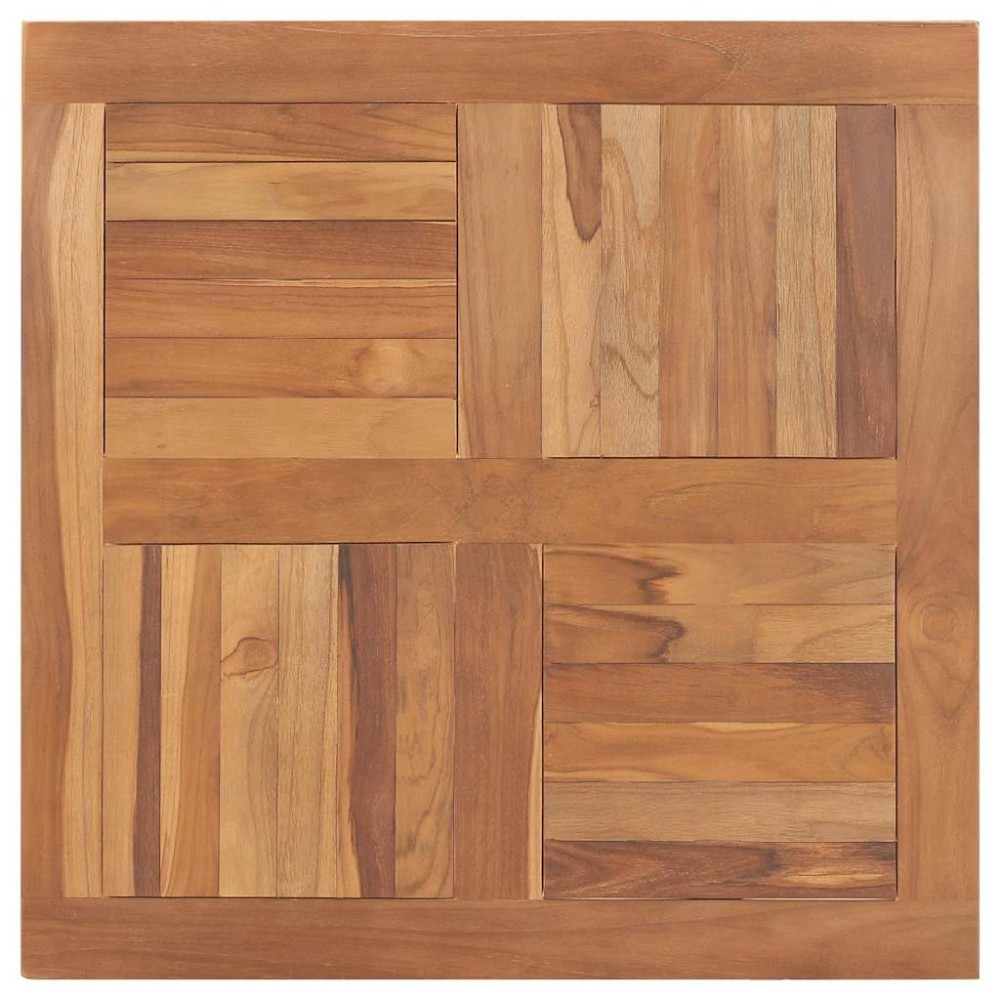 vidaXL Επιφάνεια Τραπεζιού Τετράγωνη 80x80x2,5 εκ. Μασίφ Ξύλο Teak