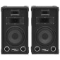 vidaXL Ηχεία Επαγγελματικά Παθητικά Hifi 2 τεμ. Μαύρα 800 W