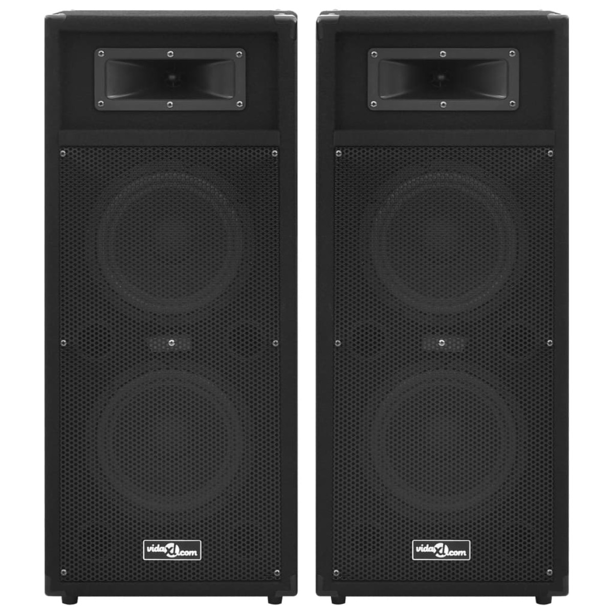 vidaXL Ηχεία Επαγγελματικά Παθητικά Hifi 2 τεμ. Μαύρα 1000 W