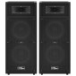 vidaXL Ηχεία Επαγγελματικά Παθητικά Hifi 2 τεμ. Μαύρα 1000 W
