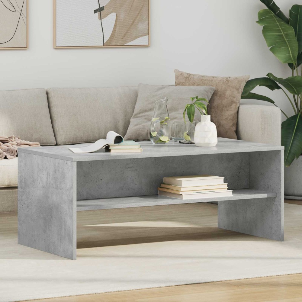 vidaXL Τραπεζάκι σαλονιού Σκυρόδεμα Γκρι 100 x 50 x 40 cm