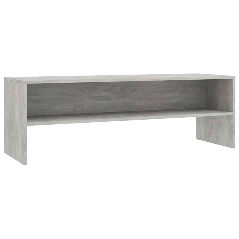 vidaXL Έπιπλο Τηλεόρασης Γκρι Σκυροδέματος 120x40x40 εκ. Επεξ. Ξύλο