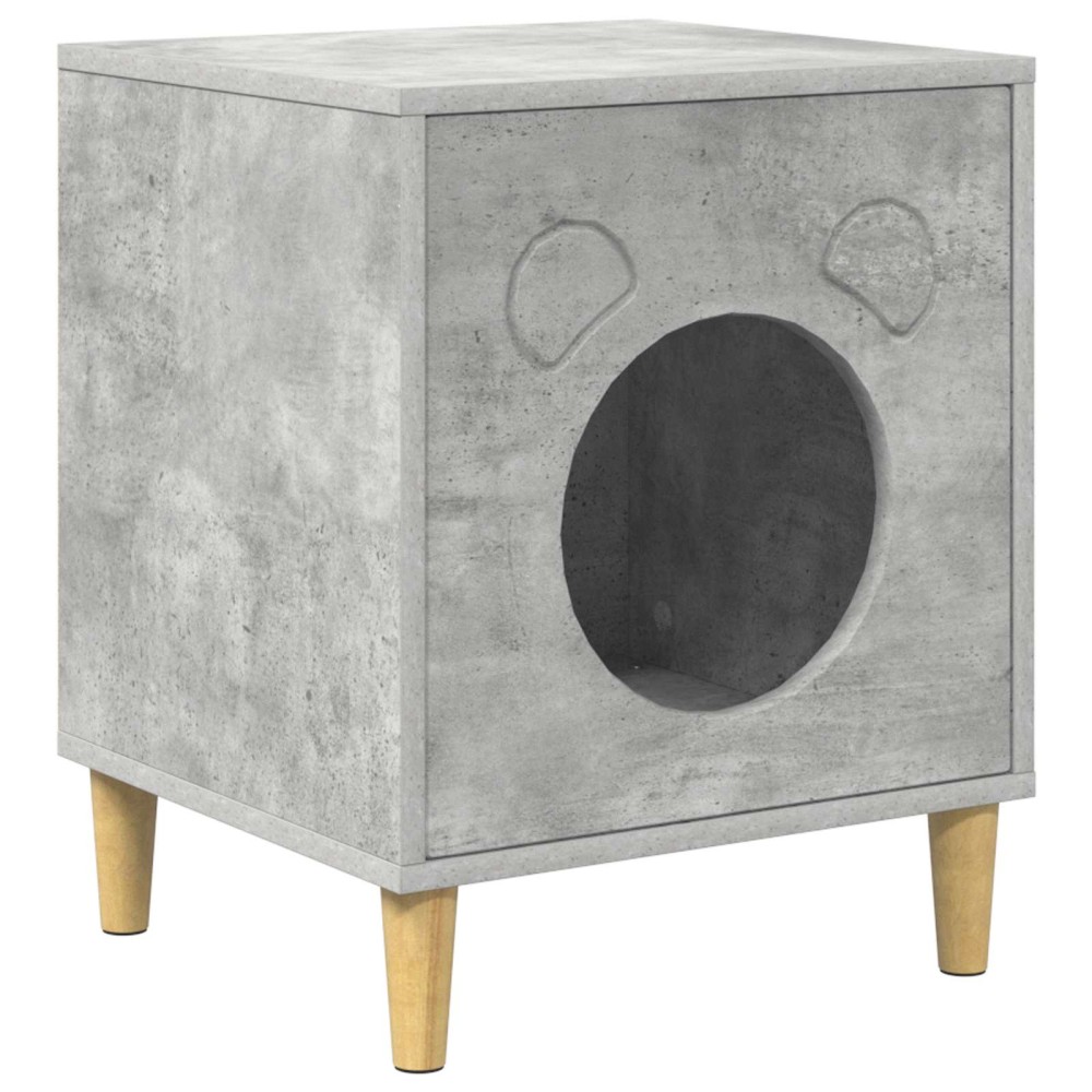 vidaXL Σπίτι Γάτας Σκυρόδεμα 42,5 x 40 x 53 εκ Επεξεργασμένο ξύλο