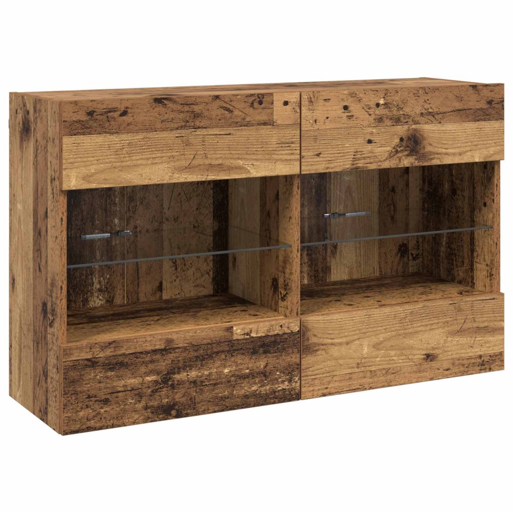 vidaXL Ντουλάπι Τηλεόρασης Τοίχου Παλιό Ξύλο 98,5 x 30 x 60,5 εκ
