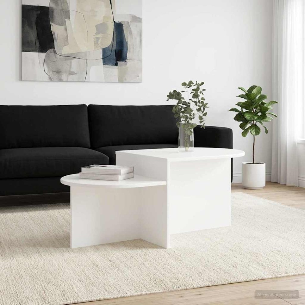 vidaXL Τραπεζάκι σαλονιού Λευκό 100 x 50 x 40 cm Επεξεργασμένο Ξύλο